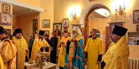 Митрополит Сергий совершил водосвятный молебен в Иверском храме семинарии - Алтайская митрополия