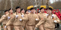 Парад, посвящённый 10-летию Юнармии, состоялся в столице Поморья - ГТРК Поморье