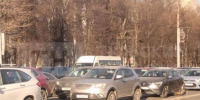 В Туле Зеленстрой стоит больше часа из-за ДТП с участием полицейского автомобиля - ИА Тульские новости