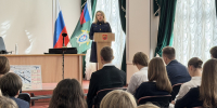 В следственном управлении СК России по Брянской области проведено профориентационное занятие с учащимися гимназии и ВУЗа - Следственный комитет